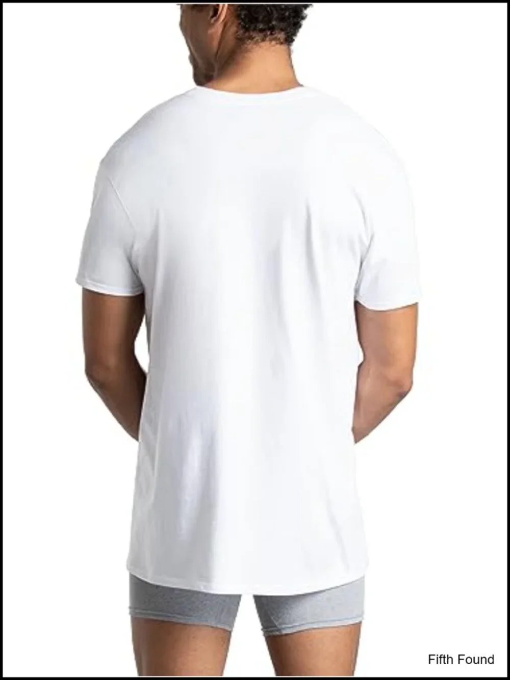 Men's V-Neck Undershirts 6 Pack Moisture Wicking Tag Free Cotton